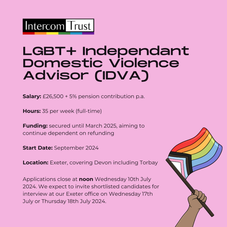 Job Opening LGBT+ Independent Domestic Violence Advisor (LGBT+ IDVA